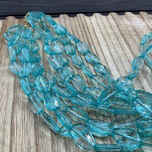 Sugarfix Mullti Strand Lucite Beaded Necklace